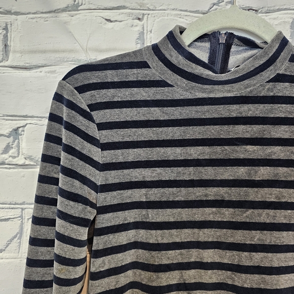 T Alexander Wang Velour Striped Dress - Picture 4 of 7